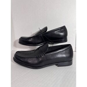 Guess‎ Mens GMCARTTEN-R Black Embossed Logo Penny Loafers Size 11M